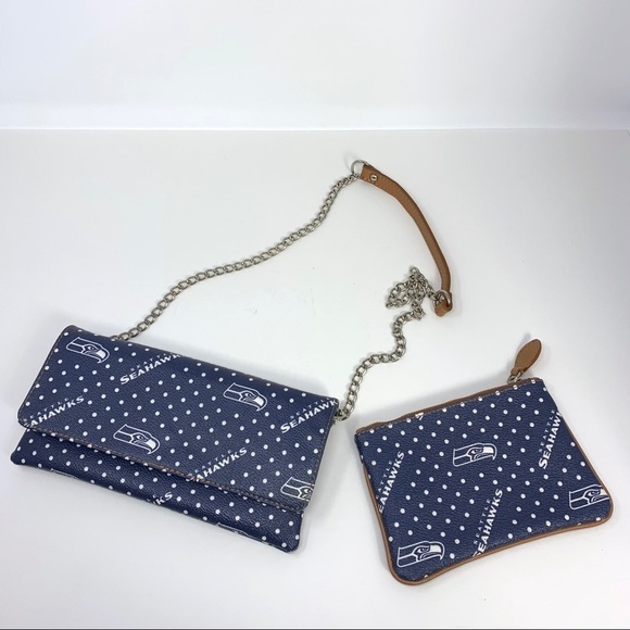 NFL Anastasio Moda Seattle Seahawks Leather Crossbody - Picture 1 of 8